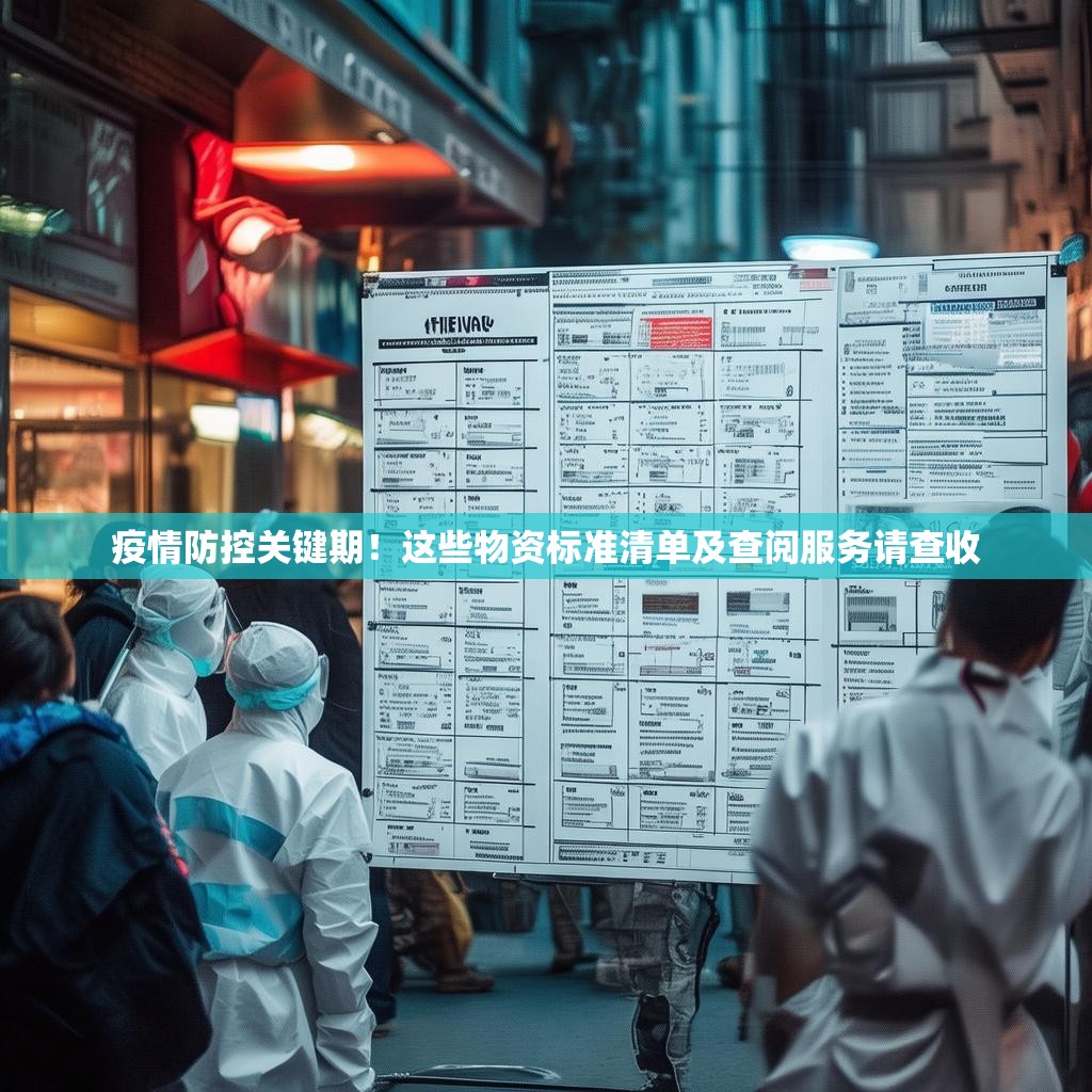 疫情防控关键期！这些物资标准清单及查阅服务请查收