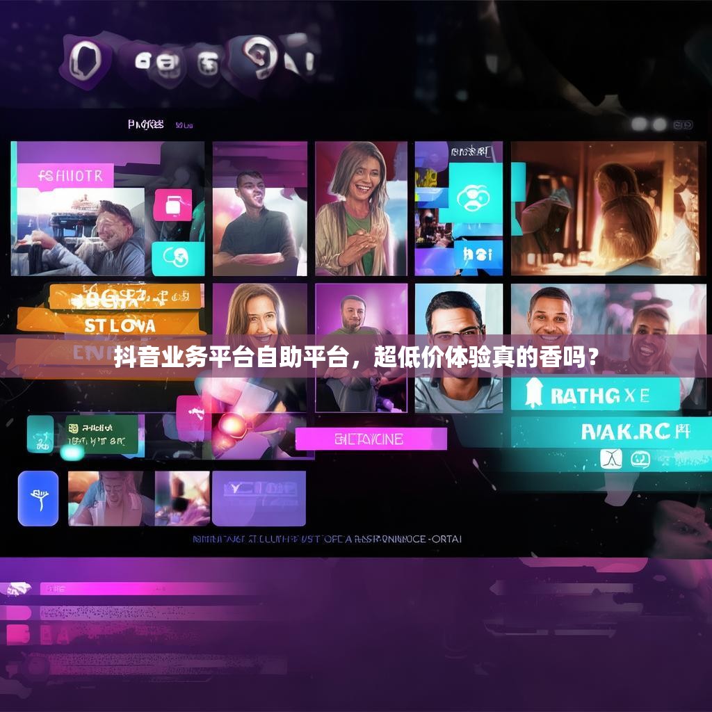 抖音业务平台自助平台，超低价体验真的香吗？