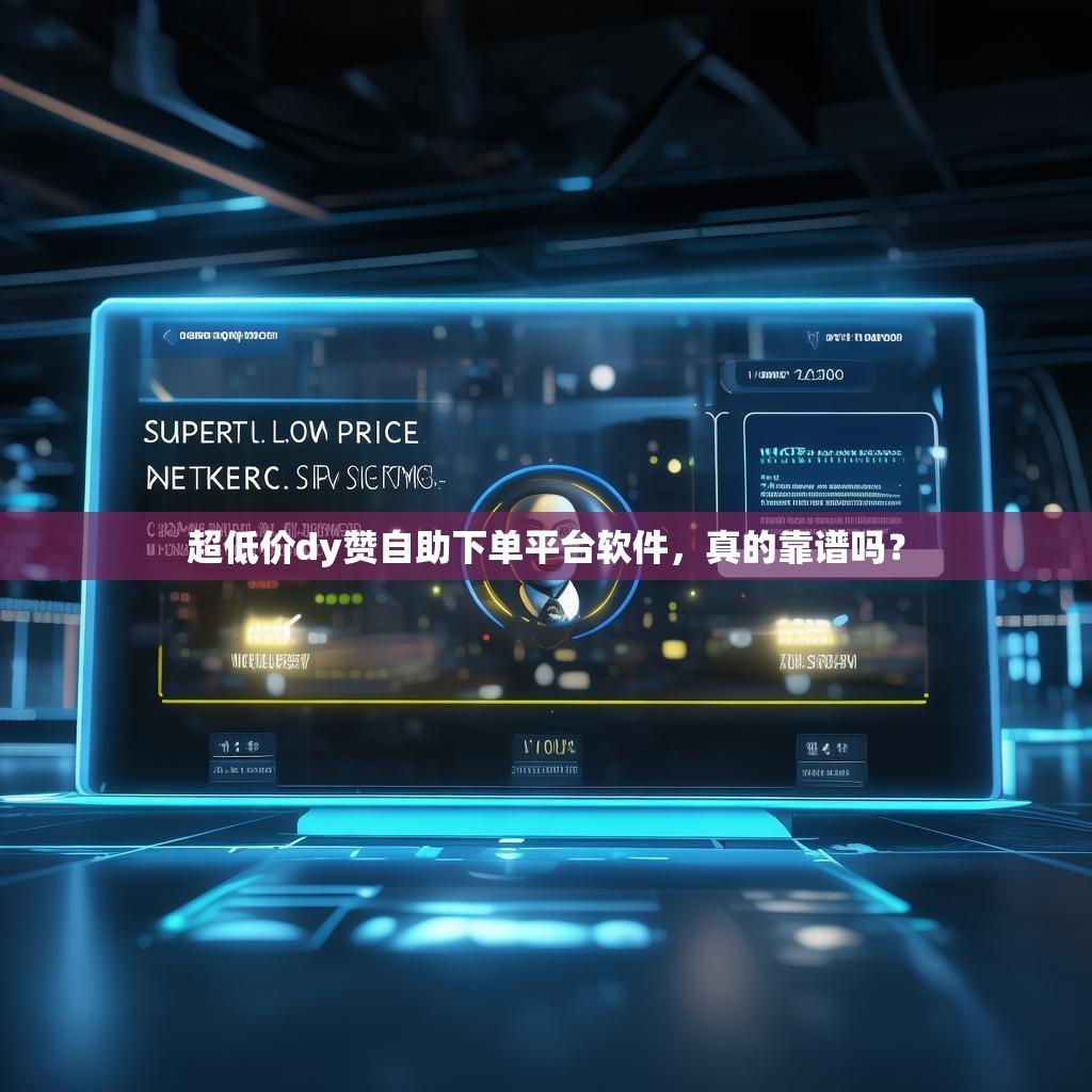 超低价dy赞自助下单平台软件，真的靠谱吗？